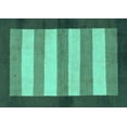 thumbnail image 1 of Ahgly Company Machine Washable Indoor Rectangle Abstract Turquoise Blue Modern Area Rugs, 6' x 9', 1 of 4