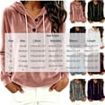 thumbnail image 4 of MLCDZ Womens Velour Hoodies Casual Loose Fit Button Hooded Long Sleeves Drawstring Sweatshirt Lightweight Breathable Golf Camping Pullovers, 4 of 9