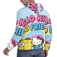thumbnail image 4 of Lsque Sanrio Pattern Casual Men's Hoodie,Hooded Sweatshirt with Kangaroo Pocket,Pullover Hoodie-X-Large, 4 of 8