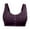 Wine, variant on Utoimkio Wireless Bras for Women Front Closure Push Up Bras for Women No Underwire Comfort Breathable Everyday Bras