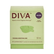 Diva Disc by DivaCup - One Size Fits Most - 12 Hour Protection - Medical-Grade Silicone - Safe Menstrual Alternative - Holds 7 Tampons of Flow (36 ml)