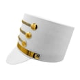 thumbnail image 4 of Nutcrackers Soldier Tall Hat Stage Performances Hat Warm Comfortable Hat for Holiday Celebrations White, 4 of 5