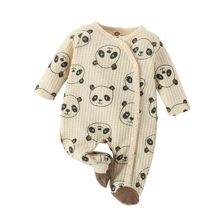 

BULLPIANO Unisex Newborn Baby Footies Romper Bodysuit Jumpsuit Outfits Clothes Baby Sleepwear