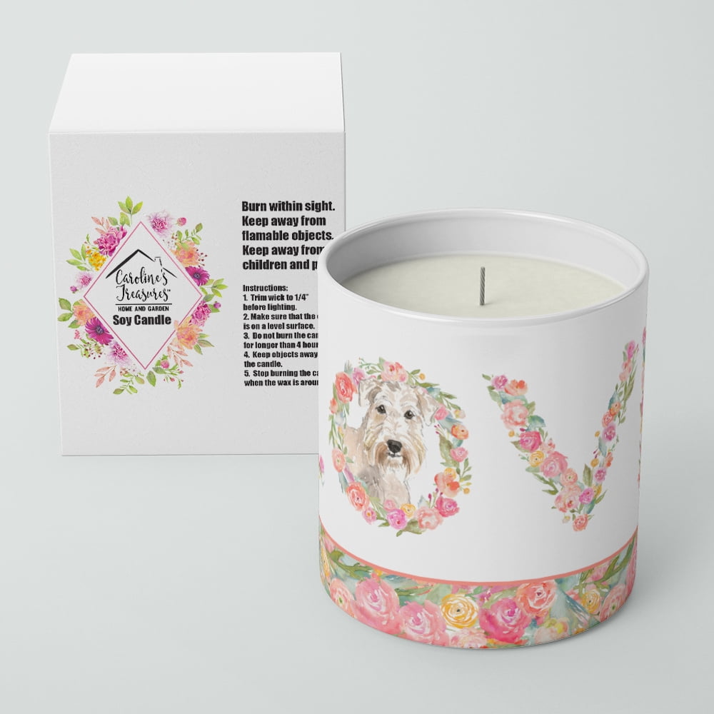 Wheaten Terrier Love 10 oz Decorative Soy Candle
