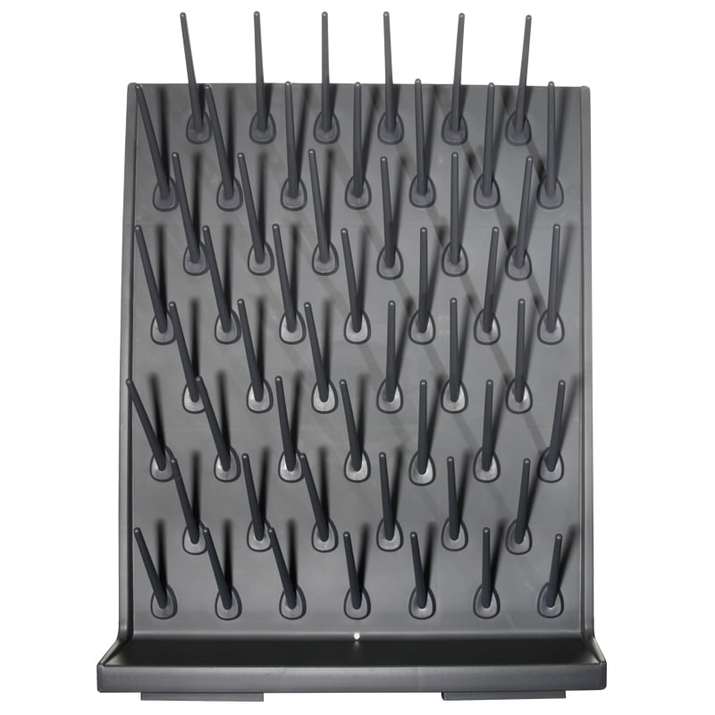 INTBUYING Drying Rack Laboratory Glassware Wall Mount Glassware Drying Rack 52 Detachable Pegs Lab Drying Draining Rack Cleaning Equipment Black Walmart