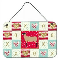 Carolines Treasures CK5403DS812 8 x 12 in. Hampshire Down Sheep Love Wall or Door Hanging Prints