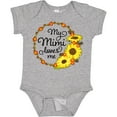 thumbnail image 3 of Inktastic My Mimi Loves Me with Sunflower Wreath Boys or Girls Baby Bodysuit, 3 of 5