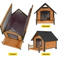 thumbnail image 4 of Aivituvin Insulated Dog House with Insulated Liner for Winter Outdoor Weatherproof Kennel All-Around Iron Frame, 4 of 10