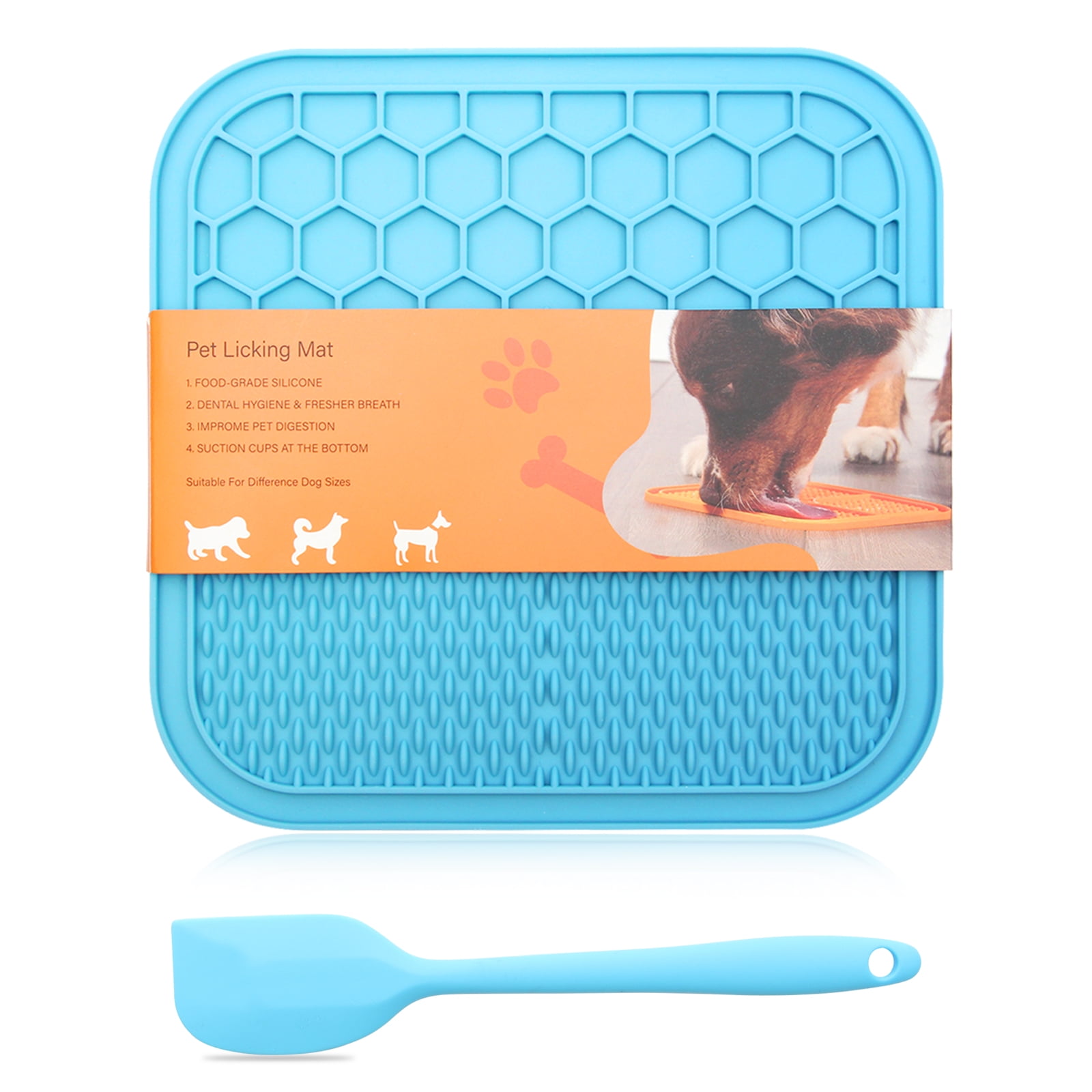 Dog Licking Mat with Suction Cups Food Slow Feeder Pad for Dog