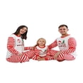 thumbnail image 3 of MesaSe Correspondant à la Famille Pyjamas Parent-Enfant Costumes Santa Rayures Tops + Pantalons Ensemble, 3 of 7