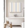 thumbnail image 6 of Beige Grey Striped Wall Art for Living Room,Canvas Picture Wall Decor for Bathroom Bedroom,Minimalist Farmhouse Stripe Painting Artwork for Office Kitchen Hallway Dining Room Home Decorations 12"x16", 6 of 8