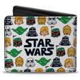 thumbnail image 2 of Star Wars Classic Six Character Face Collage AOP Bi-Fold Wallet, 2 of 3