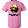 thumbnail image 3 of Inktastic Yellowstone National Park with Bear Mountains and Trees Cricle T-Shirt, 3 of 5
