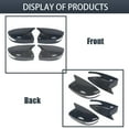 thumbnail image 4 of Rearview Mirror Covers Fits For Nissan, For Qida 2016-2024, Bull Horn Rearview Mirror Caps, Exterior Mirrors Caps, Side Mirror Replacement Covers-Carbon Color, 4 of 6