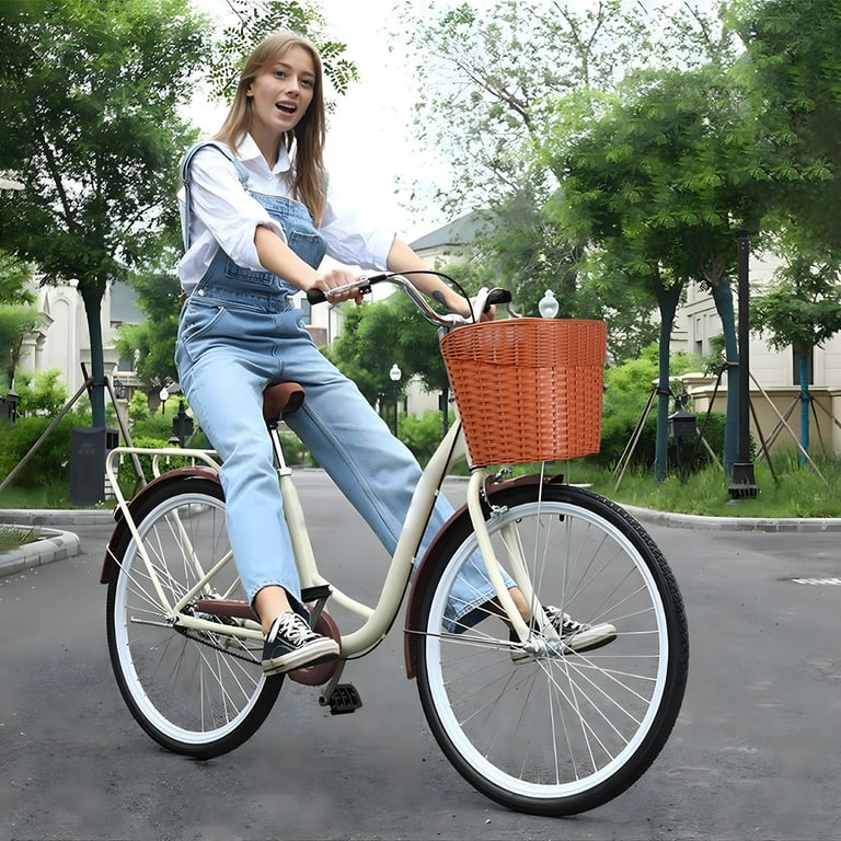 ZNNT 26 Inch Adult Cruiser Bicycle, Commuting Style City
