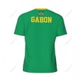 thumbnail image 4 of Exclusive design Gabon Flag Grain 3D Printed Men For Running Bike Soccer Tennis Fitness Sports tshirt Mesh Fans Short T-shirt, 4 of 12