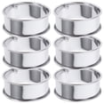 thumbnail image 2 of 6Pack Silver Muffin Rings for Baking Accessories Round Nonstick Surface, 2 of 8