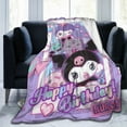 thumbnail image 6 of Kuromi Blanket, Anime Throw Blanket For Couch Sofa Bed, Soft Cozy Lightweight Warm Flannel Blanket, Home Decor, Anime Gifts For Boys Girls Kids Teens, 80"X60", 6 of 9