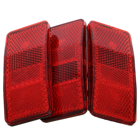 Tineasur Easy Install Bike Reflectors Night Riding Reflectors Red 3Pcs