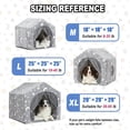 thumbnail image 6 of Indoor Dog House, Night-Luminous Star Dog Tent with Frame, Washable Dog Cave Bed, Suitable for 36-66 lb Medium and Large Dog, 6 of 8