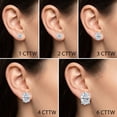 thumbnail image 2 of Pompeii Oval Cut Diamond Prong Studs 14k Gold Lab Grown (E/F,VS1-VS2), 2 of 6