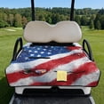 thumbnail image 2 of Xixirimido Golf Cart Seat Cover Quilted Golf Cart Seat Towel Blanket with 4 Pockets & Non Slip Backing Universal Fit for 2 Person Seats Carts, Patriotic US Flag, 2 of 8