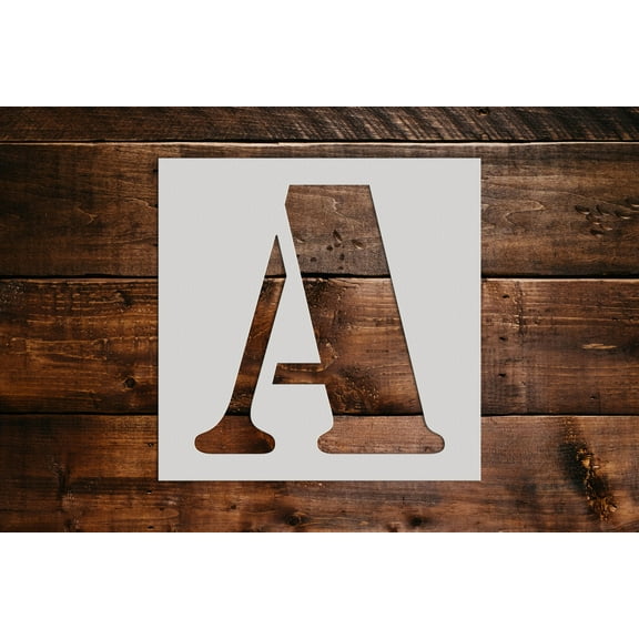 Letter A Stencil - Art and Wall Stencils (6"x6")