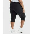 thumbnail image 3 of Hanes Just My Size Women's French Terry Capris, 19" (Plus ) Black 1X, 3 of 5