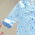 thumbnail image 5 of Zanarzt Baby Bodysuit Long Sleeve Cotton Baby Girls Romper Baby Pajamas Heart Romper Cute Outfit Sleep Bodysuit Light Blue,18-24 Months, 5 of 6