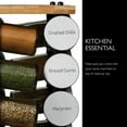 thumbnail image 7 of Cole & Mason Mason Blyth Wooden Spice Rack, 16 Jar Carousel, Bamboo Design, Seasoning Set, Gift Organizer, 7 of 7