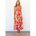 thumbnail image 3 of 2024 Women's Summer Boho Spaghetti Strap A Line Beach Long Maxi Dress, 3 of 4