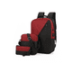thumbnail image 1 of Mochila Antirrobo Carga Usb Escolar Portátil Casual 3 Piezas Rojo, 1 of 2
