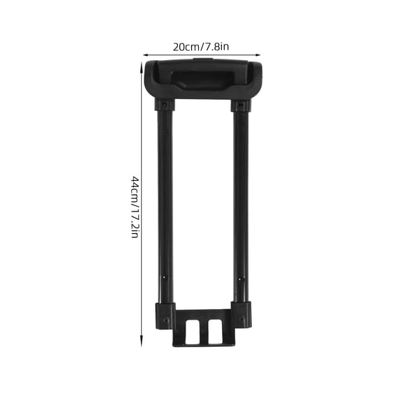 Durable Iron Telescopic Handle for Travel Luggage - Portable Replacement for Suitcase, Trolley & Luggage Carts, 17.71x7.87x1.57 inch Silver