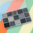 thumbnail image 2 of 15 Color Glass Seed Beads 2-4mm Small Assorte Tiny Tube Beads for Jewelry Making, 2 of 5