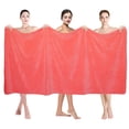 thumbnail image 2 of NC 2 Pack Bath Towels 40"x 80",Super Soft and Absorbent,Lint Free,Fade Resistant, Pink, 2 of 6