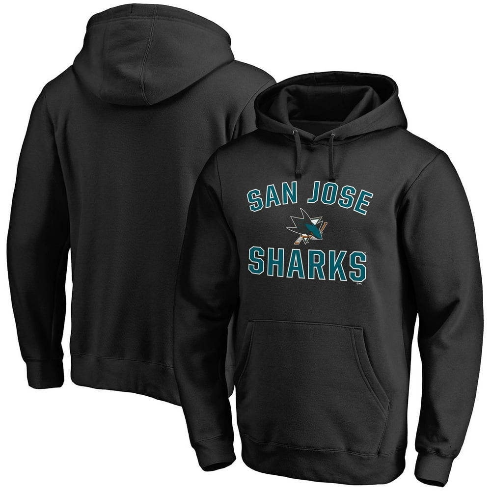San Jose Sharks Fanatics Branded Team Victory Arch Pullover Hoodie ...