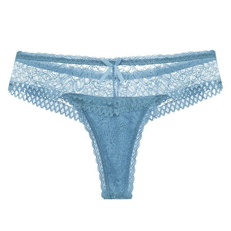 

qazqa women lace ladies panties thong lace lace panties underwear light blue l