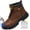 Dark Brown, variant on Men's Steel Toe Shoes Work Boots Leather Slip-Resistant Industrial Safety Boots