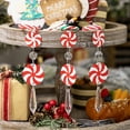 thumbnail image 6 of Christmas Candy Ornaments | Peppermint Swirl Tree Decorations | Holiday Party Supplies | Red Green White | Festive Plastic Hangings | 3pcs | 6.29x1.57in, 6 of 9