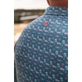 thumbnail image 3 of Burlebo Men's Performance Short Sleeve Polo Golf Shirt (Beach Cruise, Large), 3 of 3
