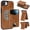 Darkbrown, variant on Allytechgroup 2 in 1 Wallet Case for Apple iPhone 17e 16e, Detachable Magnetic Cards Holder RFID Blocking [Compatible with Magsafe] Drop Protective Lightweight Phone Case for Women Men,Darkbrown