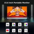 thumbnail image 2 of Supervisar Monitor portátil de 15,6 pulgadas, pantalla IPS, resolución de 3840*2160, ángulo de visión de 170°, frecuencia de actualización de 60Hz, amplia compatibilidad, enchufe plateado de EE. UU. Meterk Supervisar, 2 of 6