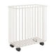 thumbnail image 2 of Cesto de ropa con ruedas, cesto de ropa transpirable de acero al carbono de alta resistencia, cesta de ropa sucia con ruedas para cuarto de lavandería, blanco, 2 of 9