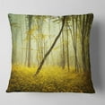 thumbnail image 2 of Designart Forest with Yellow Flowers - Landscape Photography Throw Pillow - 16x16, 2 of 5