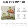 thumbnail image 5 of Nawypu  Throw Pillow Covers Frogs On Mushroom SquareSofa Pillow Covers Cartoon Cute Leap Adorable Amphibian Animal Green Red Spots Cushion Cases for Home Couch Bed Decor, 5 of 5