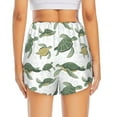 thumbnail image 2 of Lsque Cute Turtle Printed Women's Running Shorts with Liner Pockets,Elastic Quick Dry Workout Athletic Gym Yoga Shorts,Womens High Waist Shorts-Small, 2 of 9