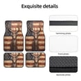 thumbnail image 5 of Salouo Deer American Flag Wall for Car Floor Mat Set of 4–Car Carpet Mats - Car Mats with Anti-Slip Backing & Driver Heel Pad Universal Fit for Cars, Trucks, SUVs, and Vans, 5 of 6