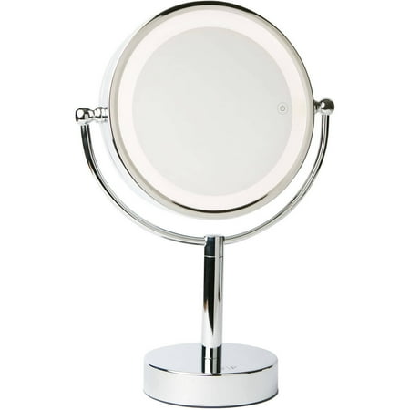 Vanity Planet Gleam Dual-Sided LED 1x/7x Magnifying Mirror - Walmart.com