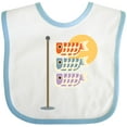 thumbnail image 3 of Inktastic Japanese Carp Fish Flags Boys or Girls Baby Bib, 3 of 4