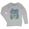 thumbnail image 5 of Country Roads Take Me Home Women's Long Sleeve T-shirt Rustic Mountains Road Trip Music, 5 of 7